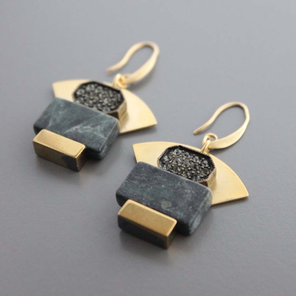 Odelle Brass Earrings